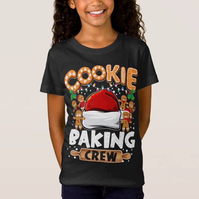 Camiseta Navidades divertidos de Cookie Baking iluminan a G (Anverso)