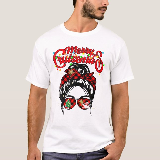 Camiseta Navidades divertidos de cruceros familiares en Mer (Anverso)