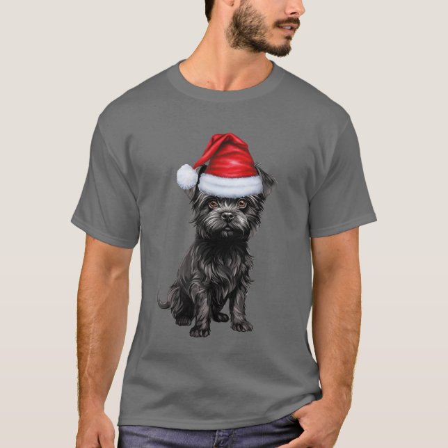 Camiseta Navidades divertidos de Cute Affenpinscher Dog Lov (Anverso)
