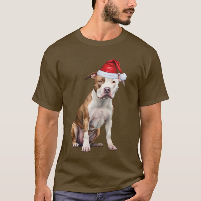 Camiseta Navidades divertidos de Cute Staffordshire Dog Lov (Anverso)