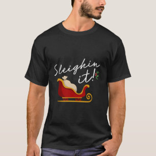 Camiseta Navidades divertidos de Dulces en Ti Pun Sleighing