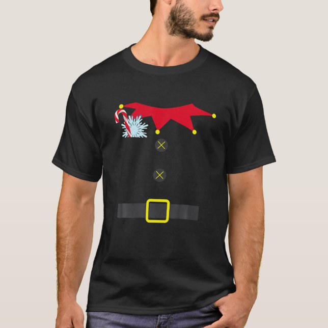 Camiseta Navidades divertidos de Elf Costume (Anverso)