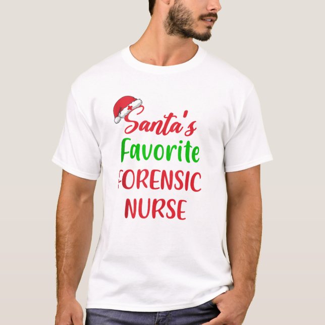 Camiseta Navidades divertidos de enfermeras forenses favori (Anverso)