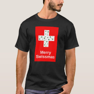 Camiseta Navidades divertidos de Feliz Swissmas y Holiday G