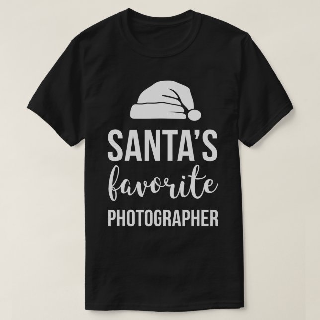 Camiseta Navidades divertidos de fotógrafa favorita de Papá (Diseño del anverso)
