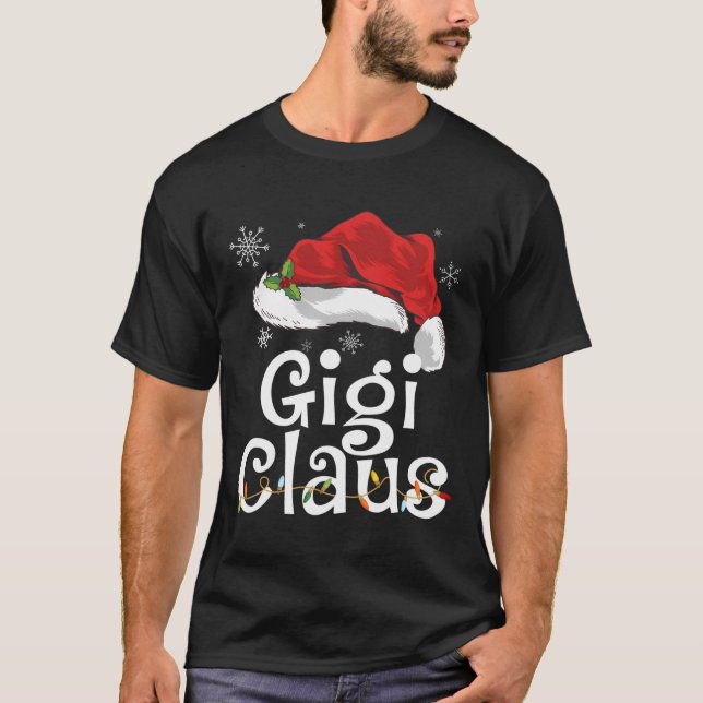 Camiseta Navidades divertidos de Gigi Claus T-Shirt Pajamas (Anverso)