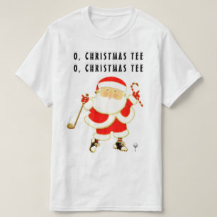Camiseta Navidades divertidos de golf