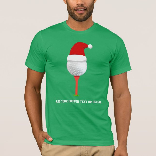 Camiseta Navidades divertidos de golf Holiday Golf Ball (Anverso)