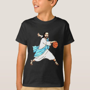 Camiseta Navidades divertidos de Jesus Play Baloncesto