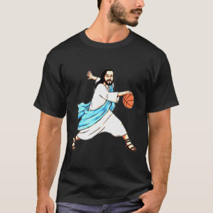 Camiseta Navidades divertidos de Jesus Play Baloncesto