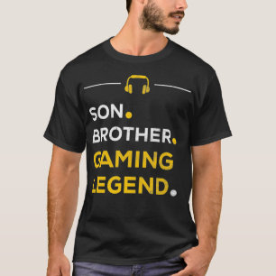 Camiseta Navidades divertidos de juego Son Brother Gaming L