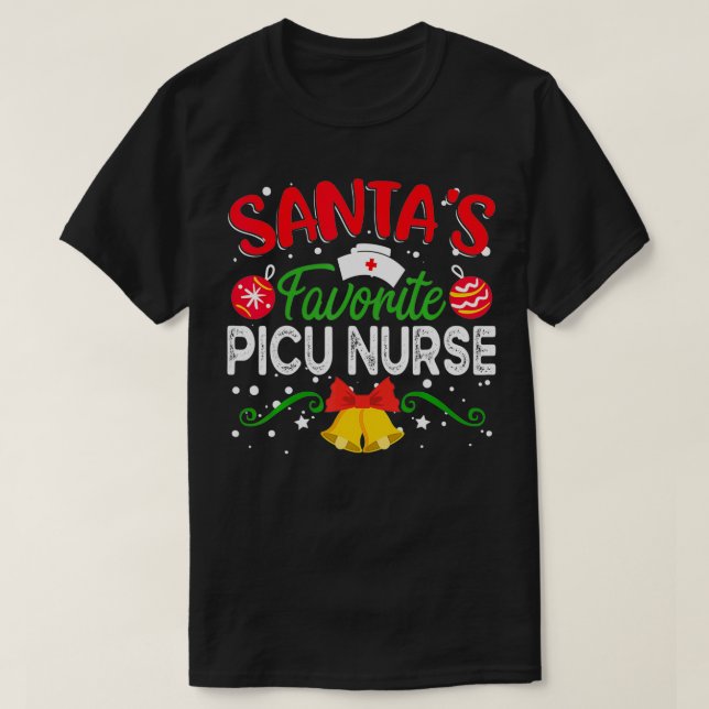 Camiseta Navidades divertidos de la enfermería favorita de  (Diseño del anverso)