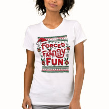 Navidades divertidos de la familia forzada, sarcás