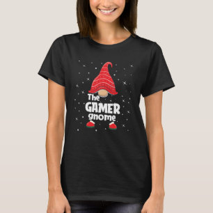 Camiseta Navidades divertidos de la familia Gamer Gnome