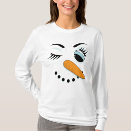 Camiseta Navidades divertidos de la Nieva Winowwoman