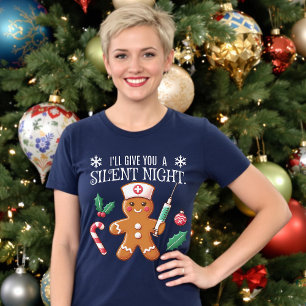 Camiseta Navidades divertidos de la noche silenciosa CRNA G
