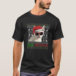 Camiseta Navidades divertidos de Meowidad, un gato tonkinés