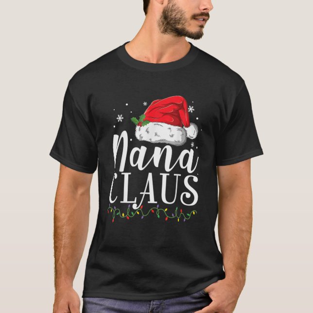 Camiseta Navidades divertidos de Nana Claus, Santa Gift (Anverso)