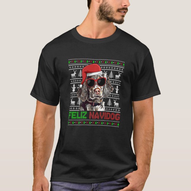 Camiseta Navidades divertidos de Navidog Feliz (Anverso)