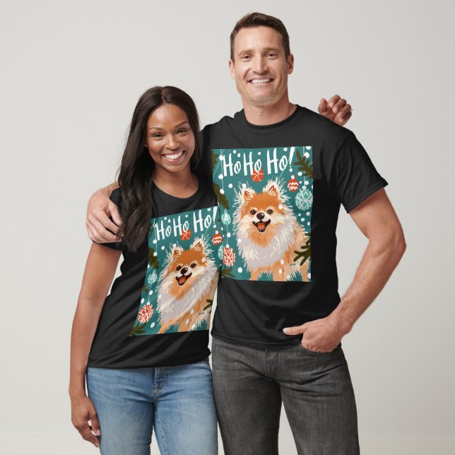 Camiseta Navidades divertidos de Pomerania (Unisexo)