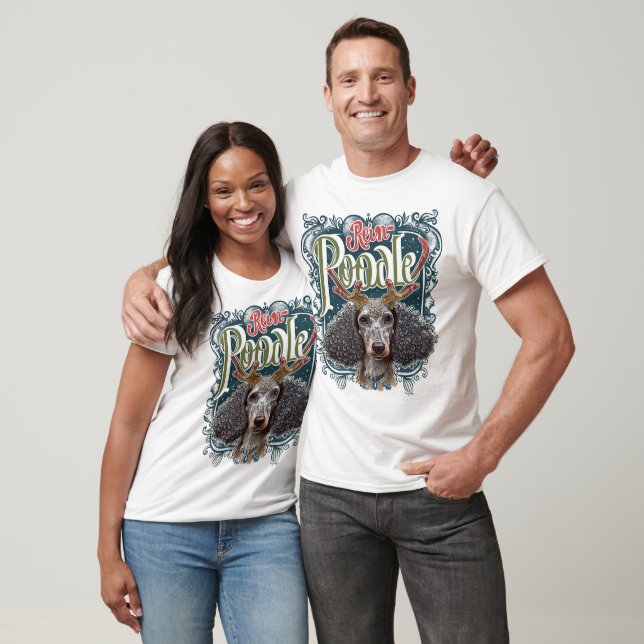 Camiseta Navidades divertidos de Poodle (Unisexo)