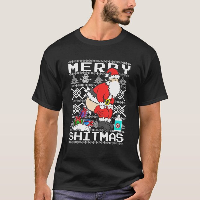 Camiseta Navidades divertidos de Santa María (Anverso)