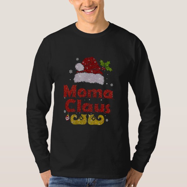 Camiseta Navidades divertidos de Santa Moma Claus a la fami (Anverso)