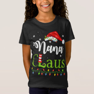 Camiseta Navidades divertidos de Santa Nana Claus que coinc