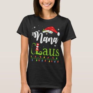 Camiseta Navidades divertidos de Santa Nana Claus que coinc