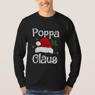 Camiseta Navidades divertidos de Santa Poppa Claus a la fam