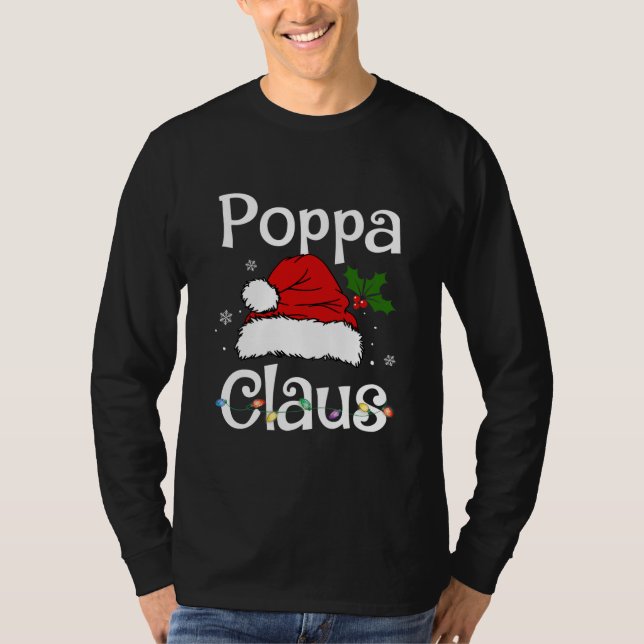 Camiseta Navidades divertidos de Santa Poppa Claus a la fam (Anverso)