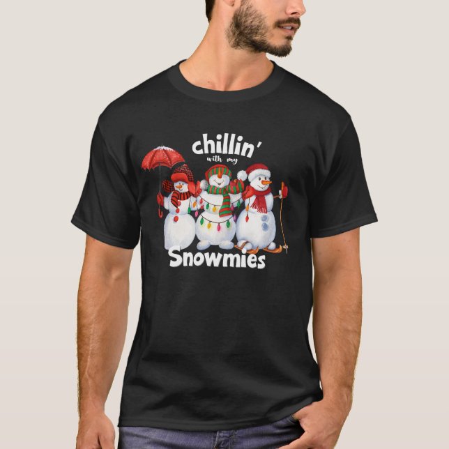 Camiseta Navidades divertidos de Snowman (Anverso)