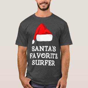 Camiseta Navidades divertidos de Surfista favorito de los a