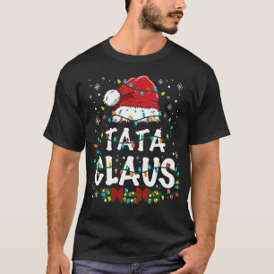 Camiseta Navidades divertidos de Tata Claus iluminan Mamáes