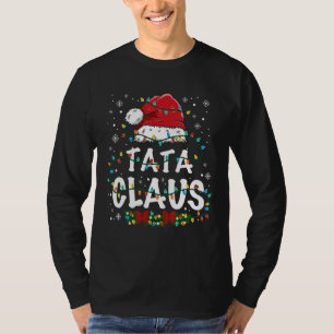 Camiseta Navidades divertidos de Tata Claus iluminan Mamáes