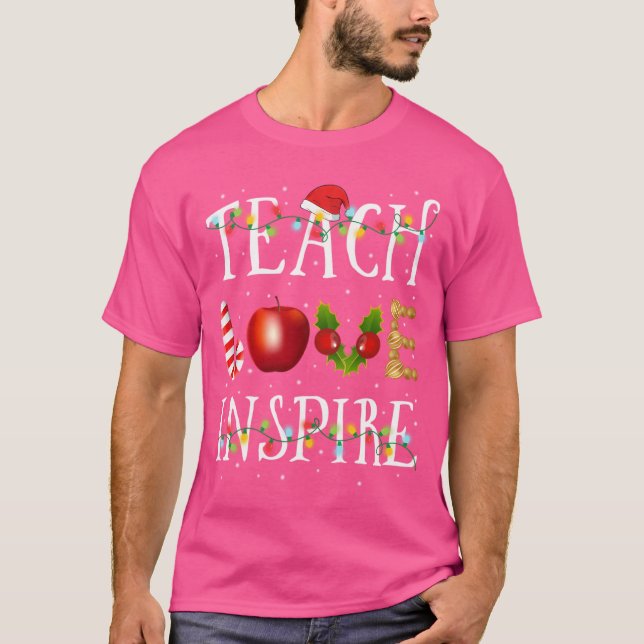 Camiseta Navidades divertidos de Teach Love Inspire (Anverso)