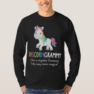 Camiseta Navidades divertidos de unicornio Grammy cute mági