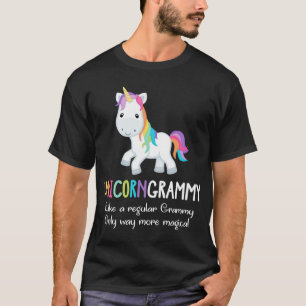 Camiseta Navidades divertidos de unicornio Grammy cute mági