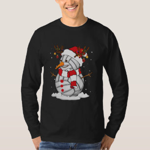 Camiseta Navidades divertidos de voleibol de nieve Pajama S