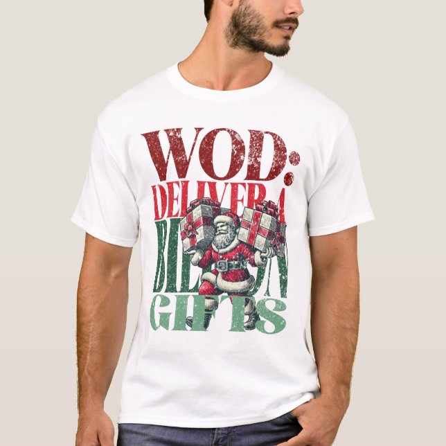Camiseta Navidades divertidos de WOD versión de los término (Anverso)