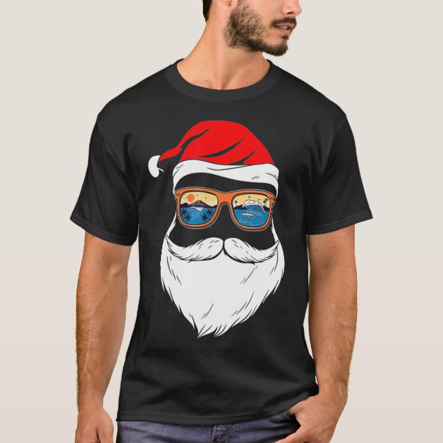 Camiseta Navidades divertidos de XMAS en el verano de Santa (Anverso)