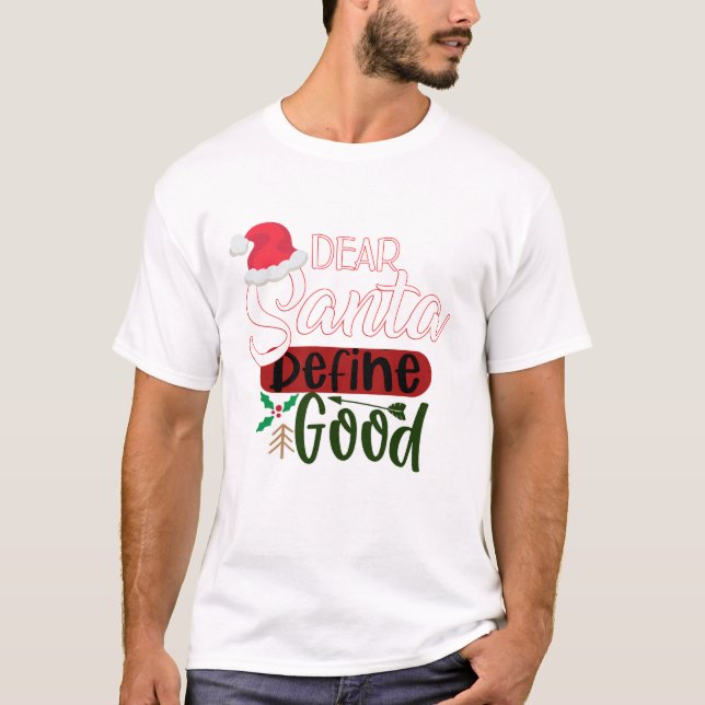 Camiseta Navidades divertidos definen lo bueno (Anverso)