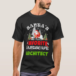 Camiseta Navidades divertidos del arquitecto de paisajes fa