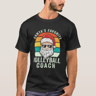 Camiseta Navidades divertidos del entrenador de voleibol fa