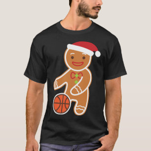 Camiseta Navidades divertidos del jugador de baloncesto Gin
