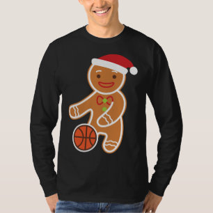 Camiseta Navidades divertidos del jugador de baloncesto Gin