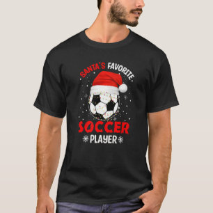 Camiseta Navidades divertidos del jugador favorito de fútbo