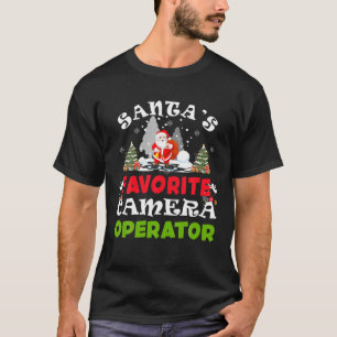 Camiseta Navidades divertidos del operador favorito de cáma