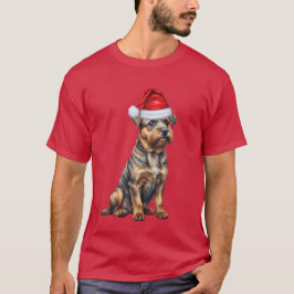 Camiseta Navidades divertidos del perro del territorio fron