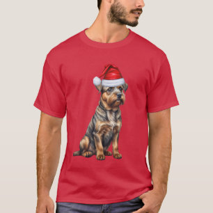 Camiseta Navidades divertidos del perro del territorio fron